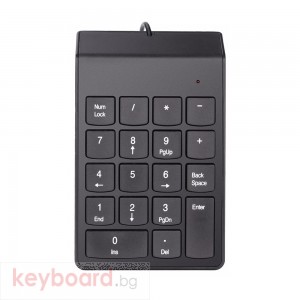 Клавиатура No brand K2, Num pad, Черен 