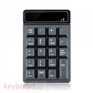 Клавиатура No brand K3, Num pad, Безжична, Bluetooth, Черен 