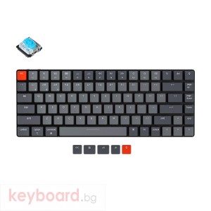 Геймърска Механична клавиатура Keychron K3 TKL Gateron Low Profile Blue Switch RGB LED Gateron Low Profile Blue Switch ABS