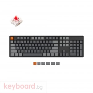 Геймърска механична клавиатура Keychron K10 Hot-Swappable Full-Size Gateron Red Switch RGB LED Aluminium Frame