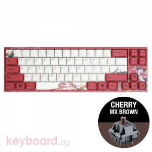 Геймърскa механична клавиатура Ducky x Varmilo Miya Koi 65%, Cherry MX Brown