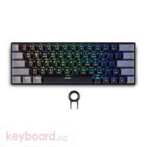 Геймърска безжична клавиатура Spartan Gear Pegasus 2 RGB Black/Grey