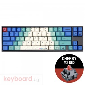 Геймърскa механична клавиатура Ducky x Varmilo Miya Summit V2 65%, Cherry MX Red