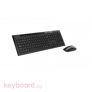Комплект клавиатура и мишка RAPOO 8210M Multi mode, Bluetooth &2.4Ghz, Безжичен, Черен