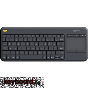 Клавиатура Logitech Wireless Touch K400 Plus, Черна