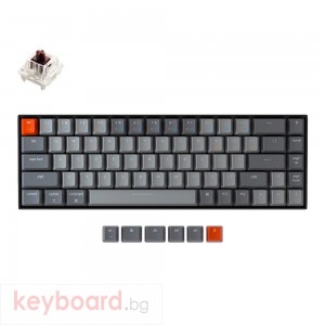 Геймърска Механична клавиатура Keychron K6 Hot-Swappable 65% Keychron Brown Switch RGB LED ABS