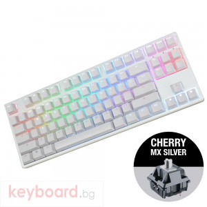 Геймърскa механична клавиатура Ducky One White TKL RGB