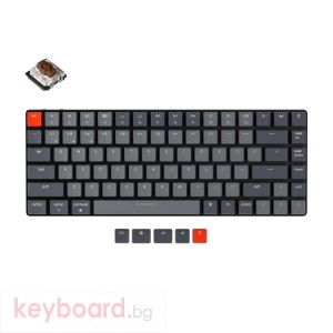 Геймърска Механична клавиатура Keychron K3 TKL Gateron Low Profile Brown Switch RGB LED Gateron Low Profile Brown Switch ABS