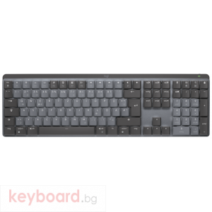 Безжична Клавиатура Logitech MX Illuminated Performance, механична, подсветка, Graphite