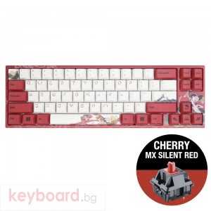 Геймърскa механична клавиатура Ducky x Varmilo Miya Koi 65%, Cherry MX Silent Red