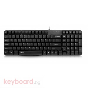 Жична клавиатура RAPOO N2400, USB 3.0, Черен
