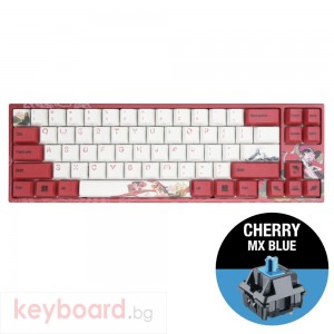 Геймърскa механична клавиатура Ducky x Varmilo Miya Koi 65%, Cherry MX Blue