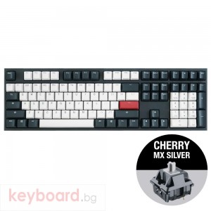 Геймърскa механична клавиатура Ducky One 2 Tuxedo, Cherry MX Silver
