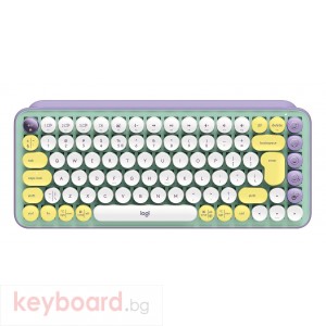 Клавиатура LOGITECH POP Keys Wireless Mechanical Keyboard With Emoji Keys - DAYDREAM_MINT - US INT'L - INTNL
