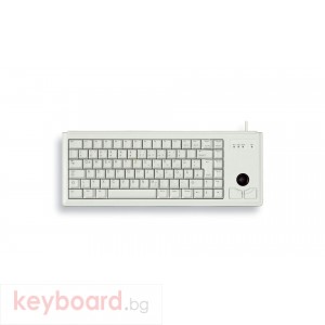Компактна жична клавиатура CHERRY G84-4400 с Trackball, бяла