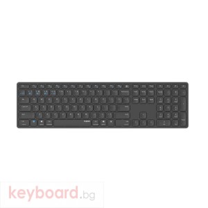 Безжична клавиатура Rapoo E9800M, X-структурна, Multi-mode, Bluetooth, 2.4 GHz, Черен