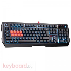 Геймърска полу-механична клавиатура A4tech Bloody, B188, Optic-switch, Neon Glare, Черна