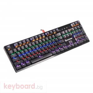 Геймърска механична клавиатура A4tech Bloody, B820R, Червени суичове, Черна