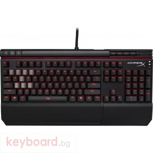 Геймърскa механична клавиатура Kingston HyperX Alloy Elite червени суичове