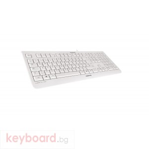 Стандартна клавиатура CHERRY KC 1000 Бял Жично USB