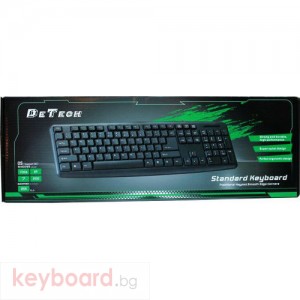 Клавиатура DeTech KB300S USB кирилизирана