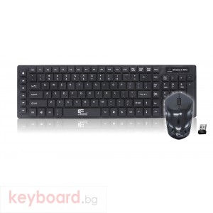 Комплект мишка и клавиатура, Безжични, FanTech WK-891, Черен 