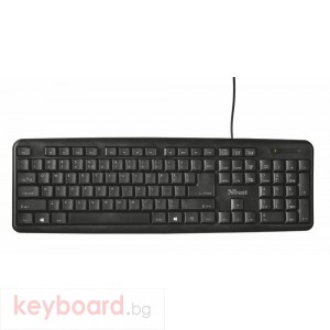 Клавиатура TRUST Ziva Full size, classic keyboard layout, Spill resistant, Comfortable