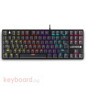 Геймърска механична клавиатура Spartan Gear Lochos 2 TKL, Черна