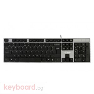 Клавиатура A4 TECH KD-300 USB Нископрофилна клавиатура