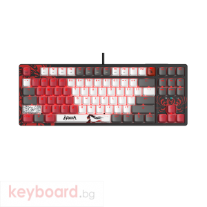 А4tech Геймърска механична  клавиатура Bloody Naraka S87  TKL Backlit red switch , USB