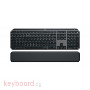 Kлавиатура Logitech MX Keys S, Bluetooth, Illuminated, Подложка за китка, Черна