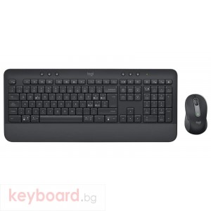 Kомплект безжични клавиатура с мишка Logitech MK650, Черен