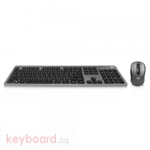 Комплект клавиатура с мишка ACT AC5710, 2.4 Ghz, USB-C/USB-A, US