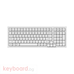 Геймърска Механична клавиатура Keychron K4 Pro White Hot-Swappable Full-Size K Pro Brown Switch White LED