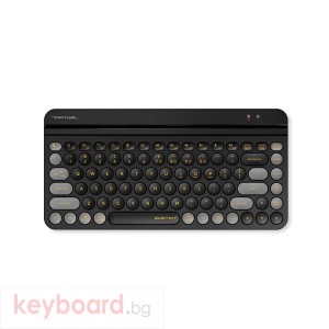 Безжична клавиатура A4tech Fstyler FBK30 Blackcurrant, Bluetooth, 2.4G, Стойка за телефон, Кирилизирана, Черна