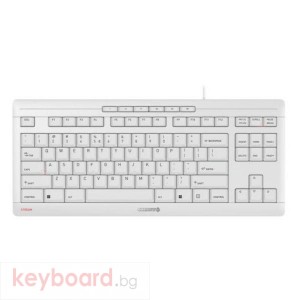 Жична клавиатура CHERRY STREAM, TKL, SX технология, Светло Сив