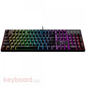 Геймърскa механична клавиатура Xtrfy K4 RGB Kailh Red Switch, US Layout