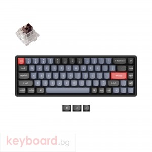 Геймърска Механична клавиатура Keychron K6 Pro 65% K PRO Brown Switch RGB LED, Aluminium Frame