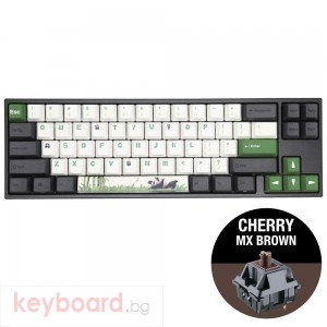 Геймърскa механична клавиатура Ducky x Varmilo Miya Panda V2 65%, Cherry MX Brown