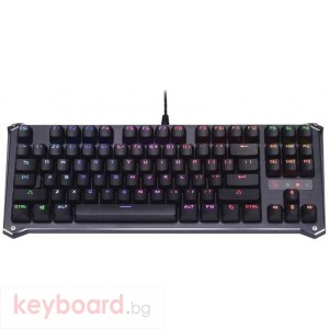 Геймърска механична клавиатура Bloody B930 TKL, RGB LED, USB, Кирилизирана, Черен