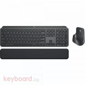 Kомплект клавиатура с мишка Logitech MX Keys S Combo, Подложка за китка, Черен