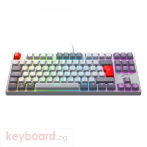 Геймърскa механична клавиатура Xtrfy K4 TKL RETRO RGB Kailh Red Switch, US Layout