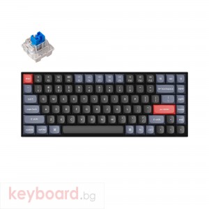 Геймърска механична клавиатура Keychron K2 Pro Hot-Swappable Keychron K Pro Mechanical Blue Switch, White Backlight Plastic Frame
