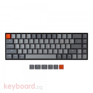 Геймърска Механична клавиатура Keychron K6 Hot-Swappable 65% Keychron Blue Switch RGB LED ABS