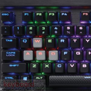 Клавиатура CORSAIR K65 LUX RGB, Black, Ten-Keyless, Cherry MX Red 