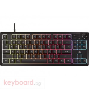 Геймърскa мембранна клавиатура Corsair K55 Core RGB - TKL