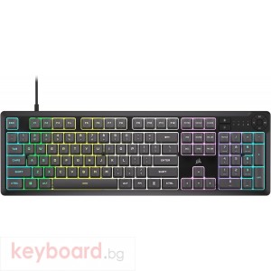 Геймърскa мембранна клавиатура Corsair K55 Core RGB