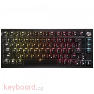 Геймърскa безжична/блутут механична клавиатура Corsair K65 Plus RGB 75% , Corsair MLX Fusion Tactile Yellow суич