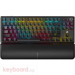 Геймърскa безжична/блутут механична клавиатура Corsair K70 CORE TKL RGB, Corsair MLX Red суич