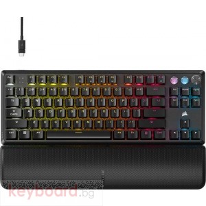 Геймърскa механична клавиатура Corsair K70 PRO TKL RGB, MGX Hyperdrive магнитни суитчове
